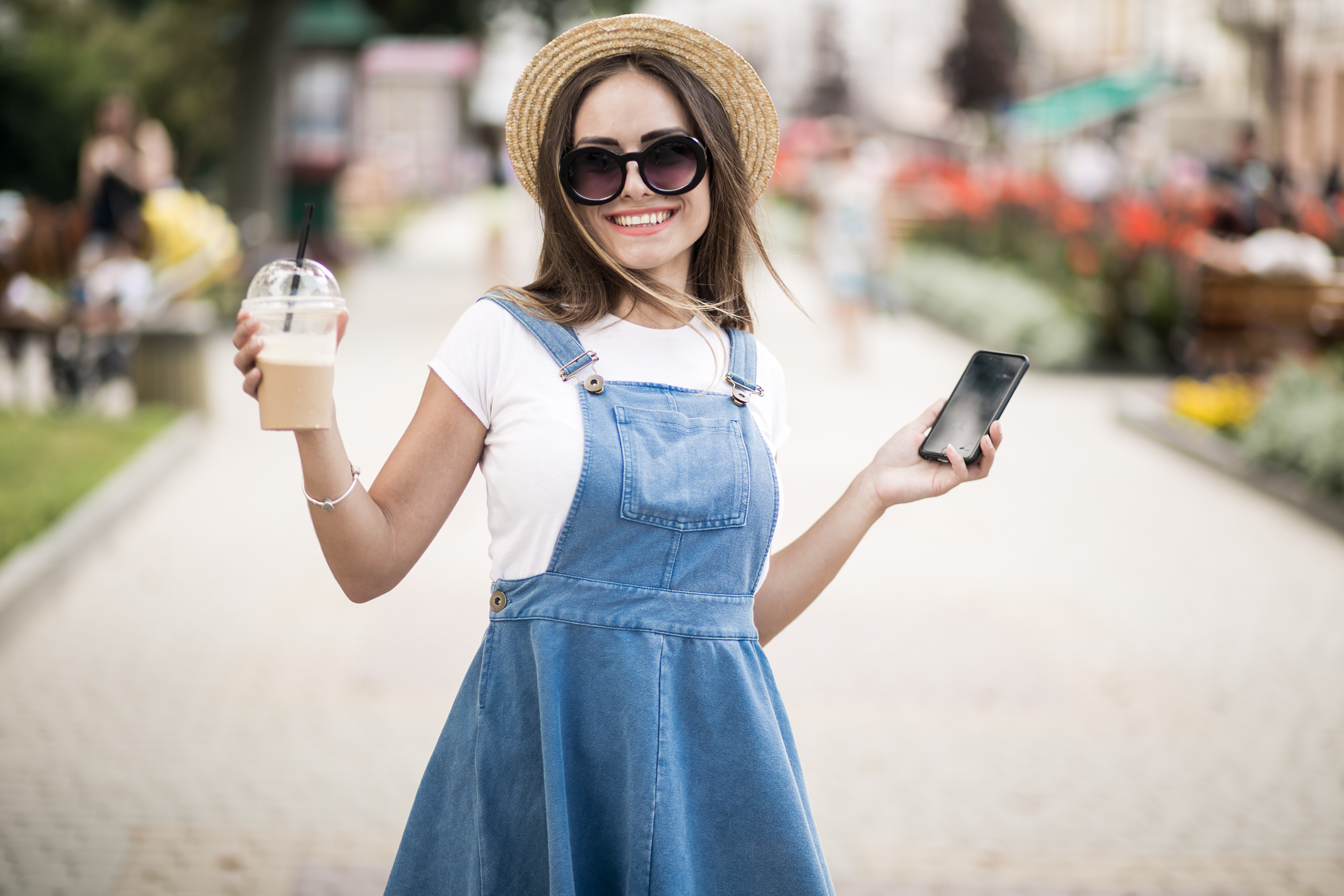 Girl with phone